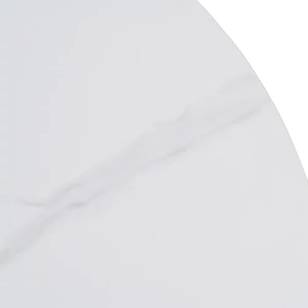MESA COMEDOR BLANCO PIEDRA SINTERIZADA 100 X 100 X 75 CM - Imagen 5