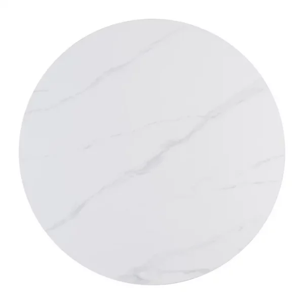 MESA COMEDOR BLANCO PIEDRA SINTERIZADA 100 X 100 X 75 CM - Imagen 9