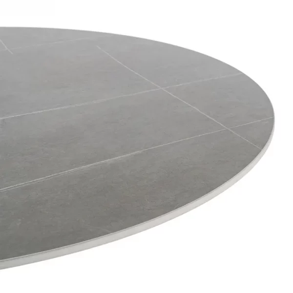 MESA COMEDOR GRIS PIEDRA SINTERIZADA 100 X 100 X 75 CM - Imagen 6