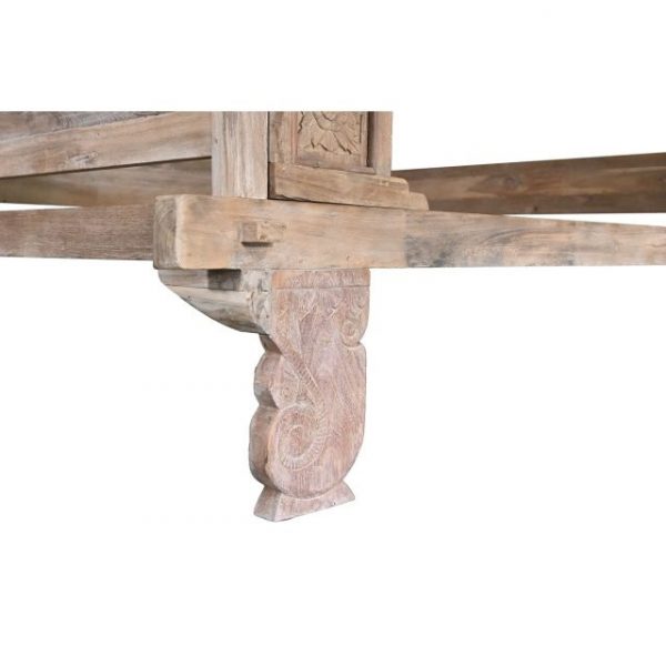 CAMA CON DOSEL TECA 225X160X206 TALLADA DECAPE - Imagen 6