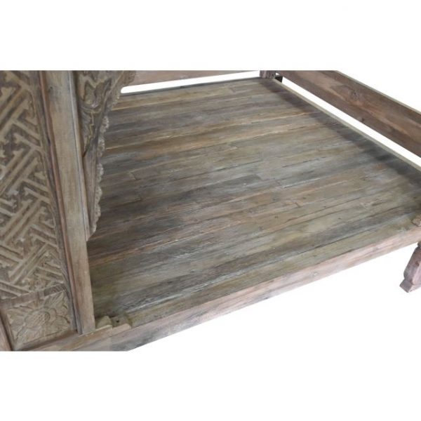 CAMA CON DOSEL TECA 225X160X206 TALLADA DECAPE - Imagen 7