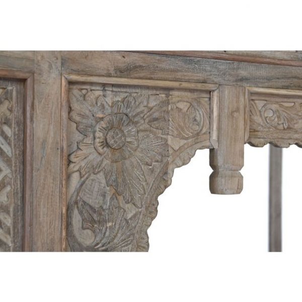 CAMA CON DOSEL TECA 225X160X206 TALLADA DECAPE - Imagen 8