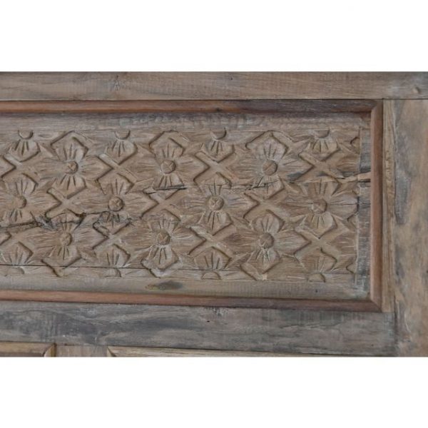 CAMA CON DOSEL TECA 225X160X206 TALLADA DECAPE - Imagen 13