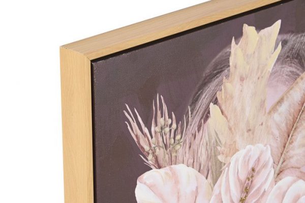 CUADRO LIENZO PS 50X3,5X70 CHICA FLORES 2 SURT. - Imagen 2
