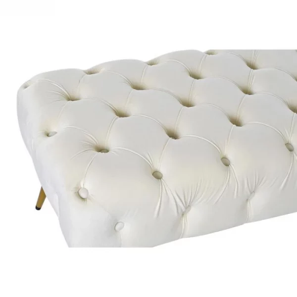 DESCALZADORA POLIESTER METAL 103X46X42 CREMA - Imagen 2