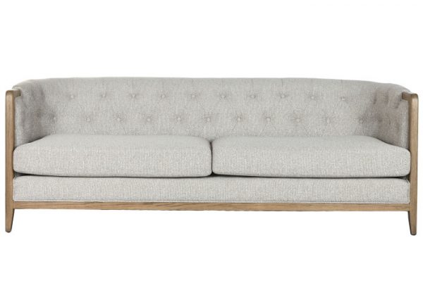 SOFA FRESNO POLIESTER 207X84X76 CAPITONE 3 COJINES - Imagen 5