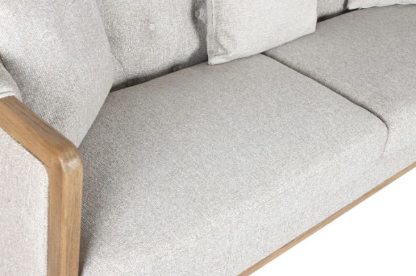 SOFA FRESNO POLIESTER 207X84X76 CAPITONE 3 COJINES - Imagen 6