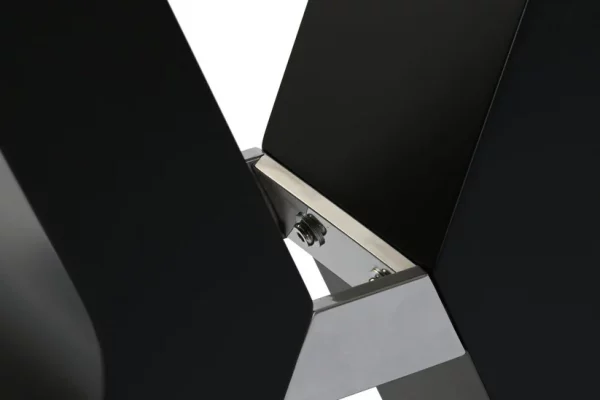 CONSOLA CRISTAL TEMPLADO MDF 120X40X76 NEGRO - Imagen 4