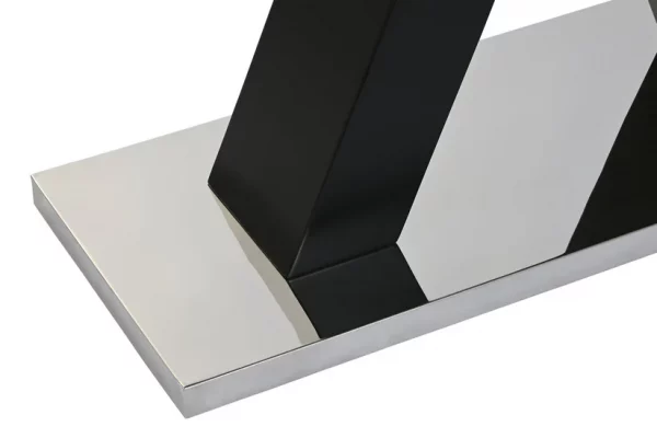 CONSOLA CRISTAL TEMPLADO MDF 120X40X76 NEGRO - Imagen 5