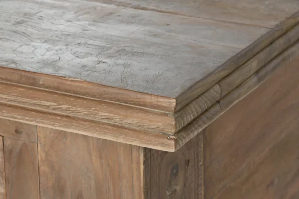 CONSOLA TECA RECICLADA 220X80X78 4 CAJONES - Imagen 7