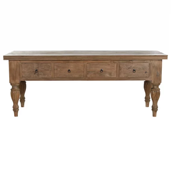 CONSOLA TECA RECICLADA 220X80X78 4 CAJONES