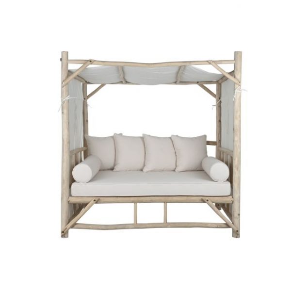 CAMA CHILL OUT TECA POLIESTER 180X138X190 NATURAL