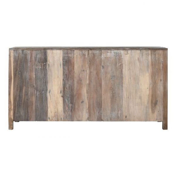 APARADOR MADERA RECICLADA 170X40X90 DECAPE BLANCO - Imagen 3