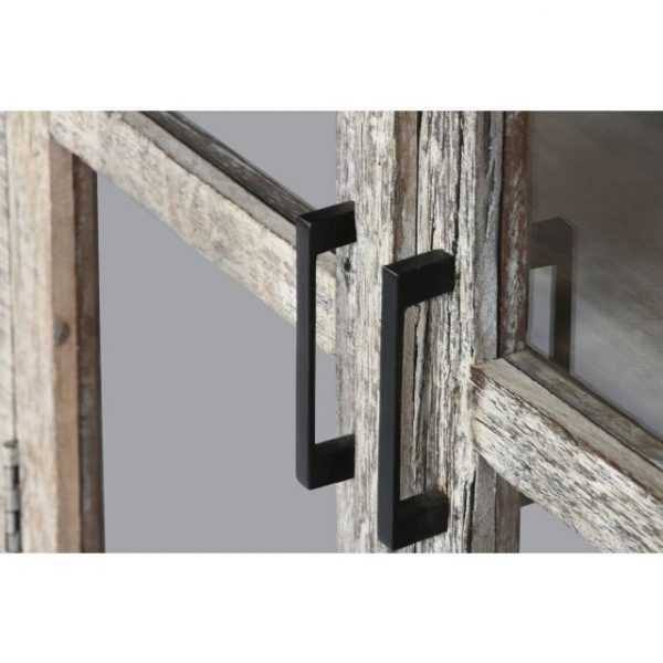 APARADOR MADERA RECICLADA 170X40X90 DECAPE BLANCO - Imagen 7