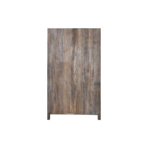 VITRINA MADERA RECICLADA 100X40X180 DECAPE BLANCO - Imagen 3