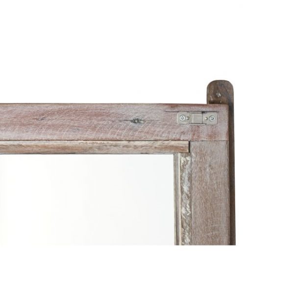 VITRINA MADERA RECICLADA 100X40X180 DECAPE BLANCO - Imagen 7