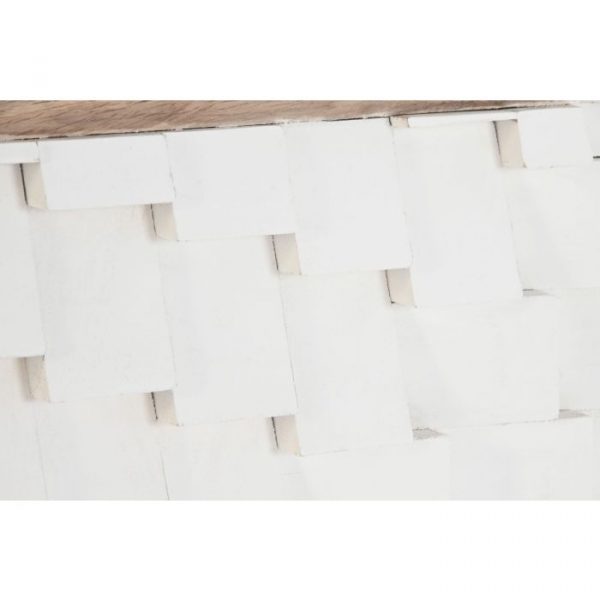 CABECERO CAMA MANGO 180X5X90 MODERNO 3D BLANCO - Imagen 3