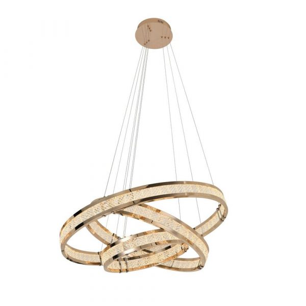 LORIAN LAMPARA 3 AROS DORADO BRILLO 227292 SCHULLER - Imagen 5