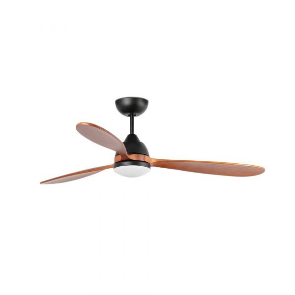POROS Ø132 CM NEGRO 3 PALAS NOGAL 19W LED 33527 FARO