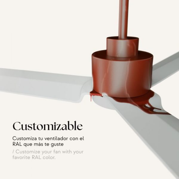 SULION ANNE XXL VENTILADOR LED GRAFITO MADERA - Imagen 9