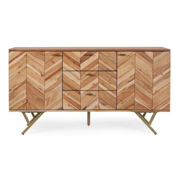 APARADOR 2P-3C RAIDA 140X40X76