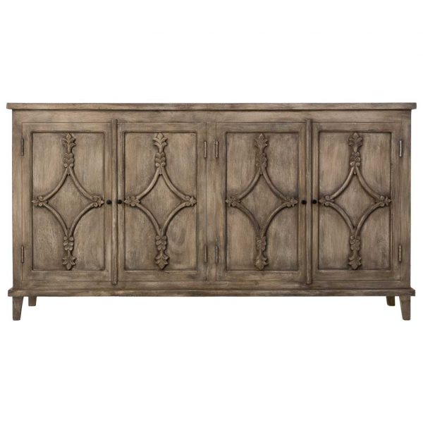 APARADOR MADERA ARTESANAL 4 PUERTAS 170X40X90CM