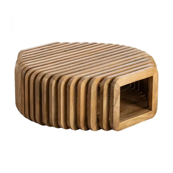 MESA CENTRO MADERA DE MANGO SALÓN 84 X 85 X 32 CM - Imagen 3