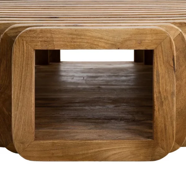 MESA CENTRO MADERA DE MANGO SALÓN 84 X 85 X 32 CM - Imagen 10