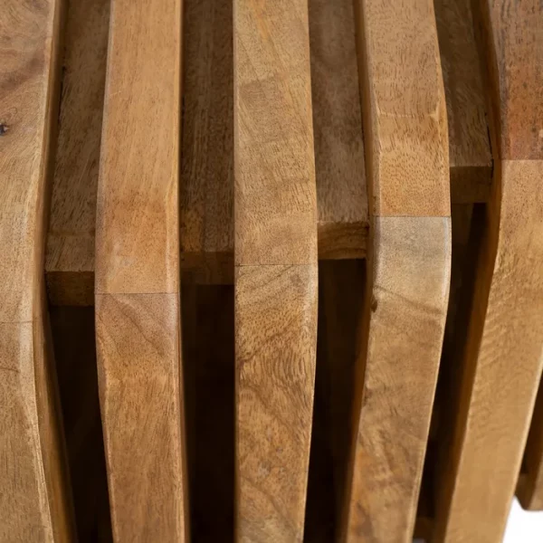 MESA CENTRO MADERA DE MANGO SALÓN 84 X 85 X 32 CM - Imagen 11