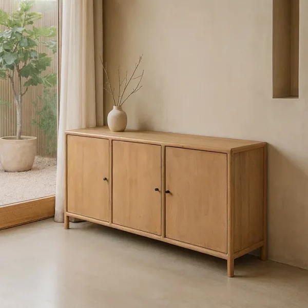 APARADOR NATURAL MADERA DE MANGO SALÓN 160 X 40 X 80 CM