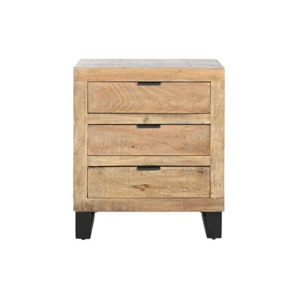 MESITA DE NOCHE MANGO METAL 60X42X72