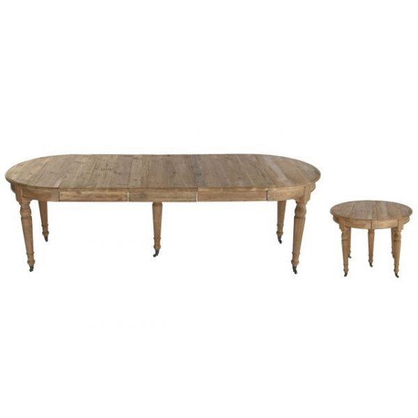 MESA COMEDOR ABETO 100X100X78 250 EXTENSIBLE