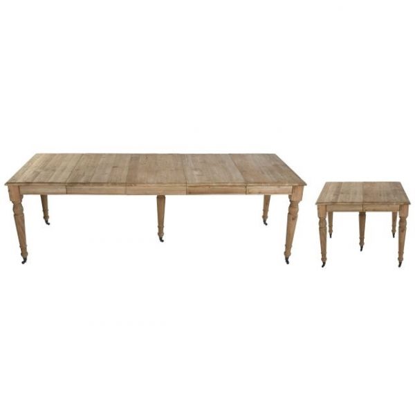 MESA COMEDOR ABETO 100X100X78 250 EXTENSIBLE