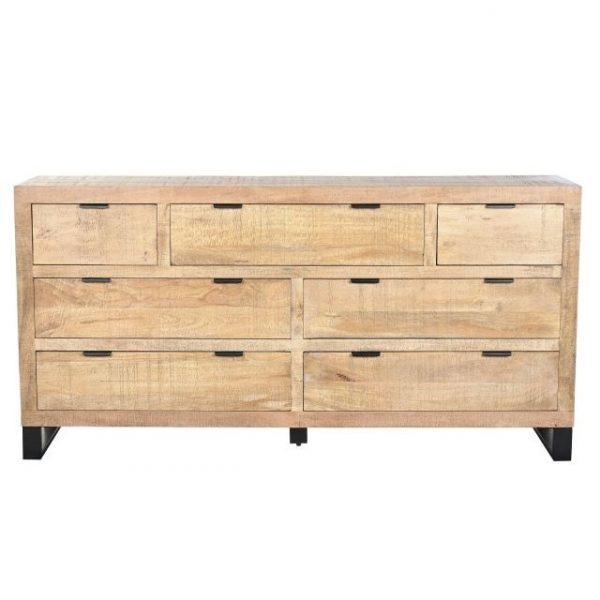 CAJONERA MANGO METAL 180X45X91 MARRON