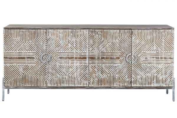 APARADOR MANGO 180X40X80 DECAPE BLANCO - Imagen 2