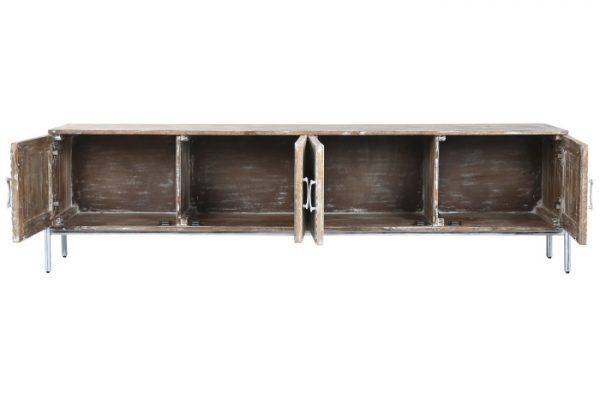 MUEBLE TV MANGO 180X40X50 32,50 DECAPE BLANCO - Imagen 4