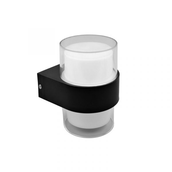 APLIQUE EXTERIOR 8W 3000K BEIRA NEGRO IP44 500LM 13,5X9,4X10,5 CM