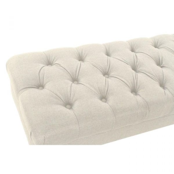 DESCALZADORA POLIESTER RUBBERWOOD 158X48X42 CREMA - Imagen 5
