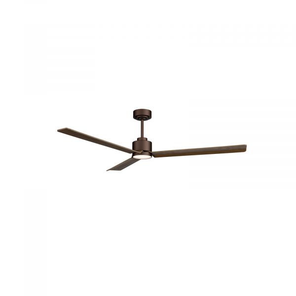 SULION ANNE XL VENTILADOR LED MARRON OXIDO MADERA NATURAL