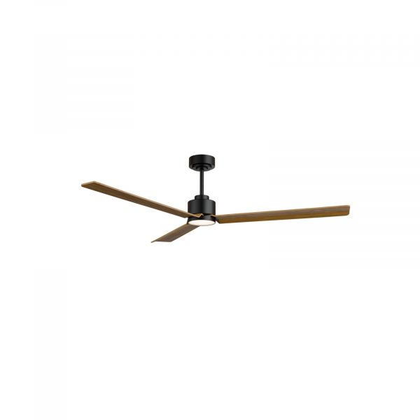 SULION ANNE XL VENTILADOR LED NEGRO MADERA NATURAL