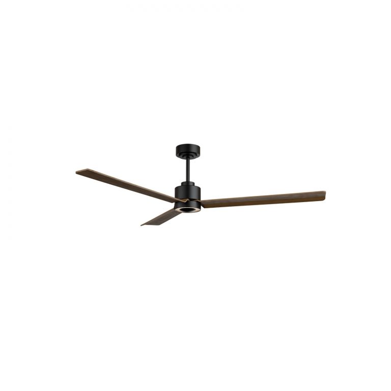 SULION ANNE XL VENTILADOR LED NEGRO MADERA NATURAL