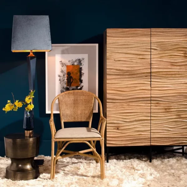 SILLA NATURAL "RATTAN" SALÓN 56 X 60 X 84 CM