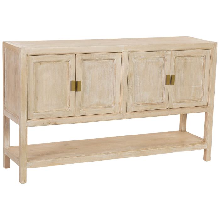 APARADOR MADERA BEIGE 4 PUERTAS 150X40X90CM