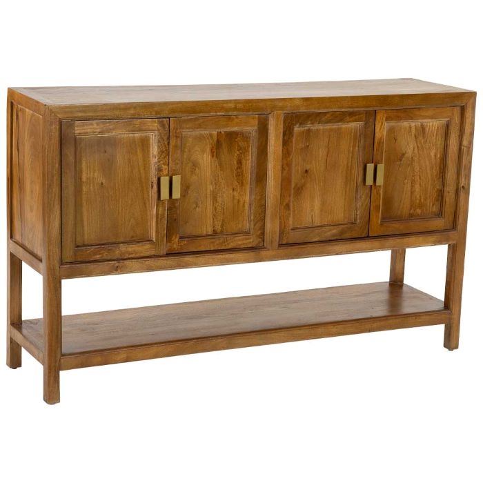 APARADOR MADERA MARRÓN 4 PUERTAS 150X40X90CM