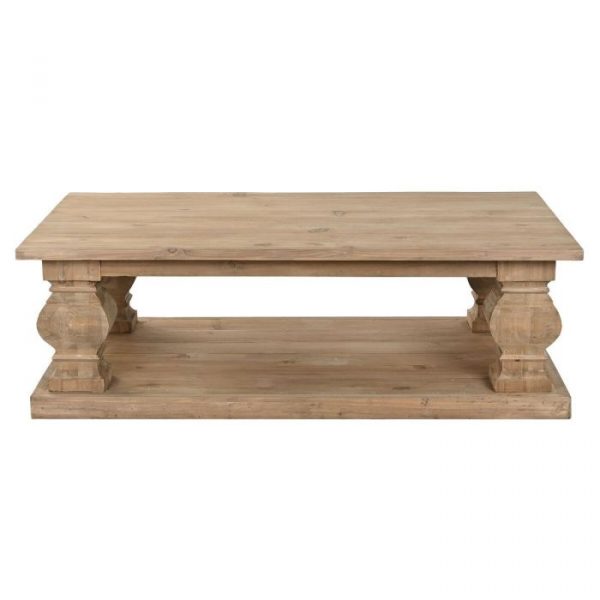 MESA CENTRO MADERA RECICLADA ABETO 152X91X48