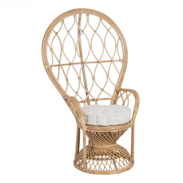 SILLÓN NATURAL RATÁN SALÓN 90 X 73 X 142,50 CM - Imagen 3
