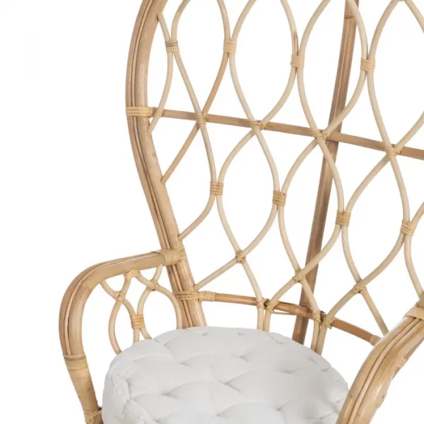 SILLÓN NATURAL RATÁN SALÓN 90 X 73 X 142,50 CM - Imagen 7