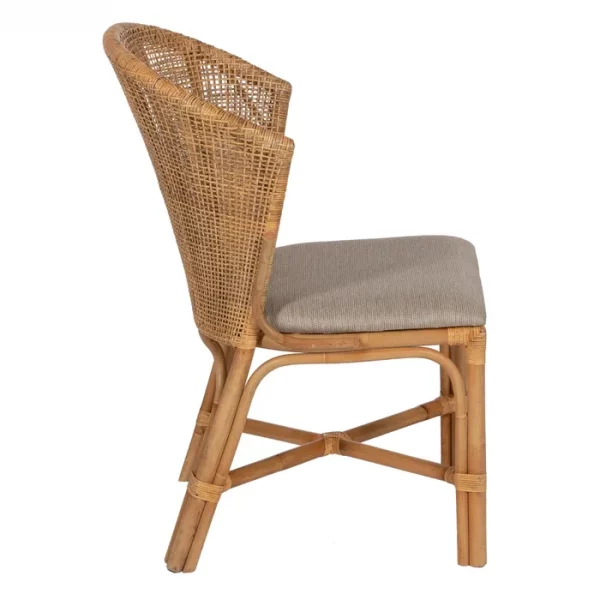 SILLA NATURAL RATÁN SALÓN 53 X 61,50 X 84,50 CM - Imagen 5