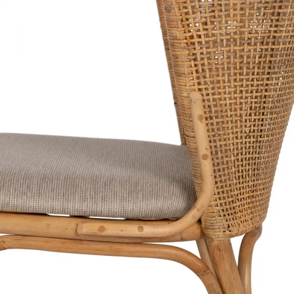 SILLA NATURAL RATÁN SALÓN 53 X 61,50 X 84,50 CM - Imagen 12