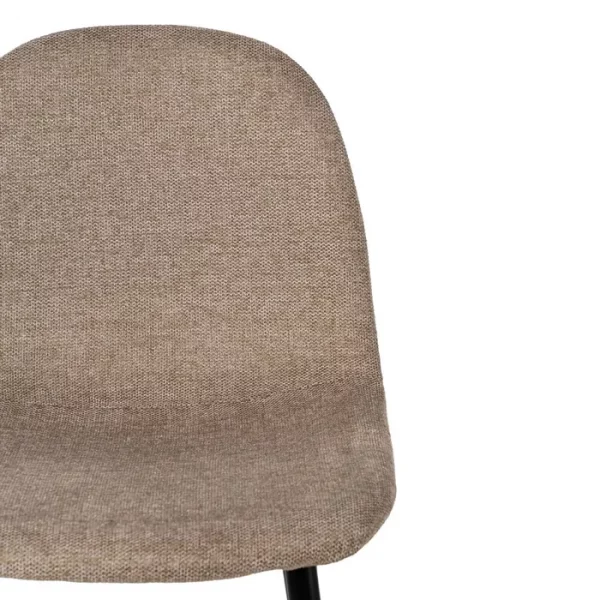 TABURETE TAUPE TEJIDO-METAL SALÓN 46 X 48 X 96 CM - Imagen 5